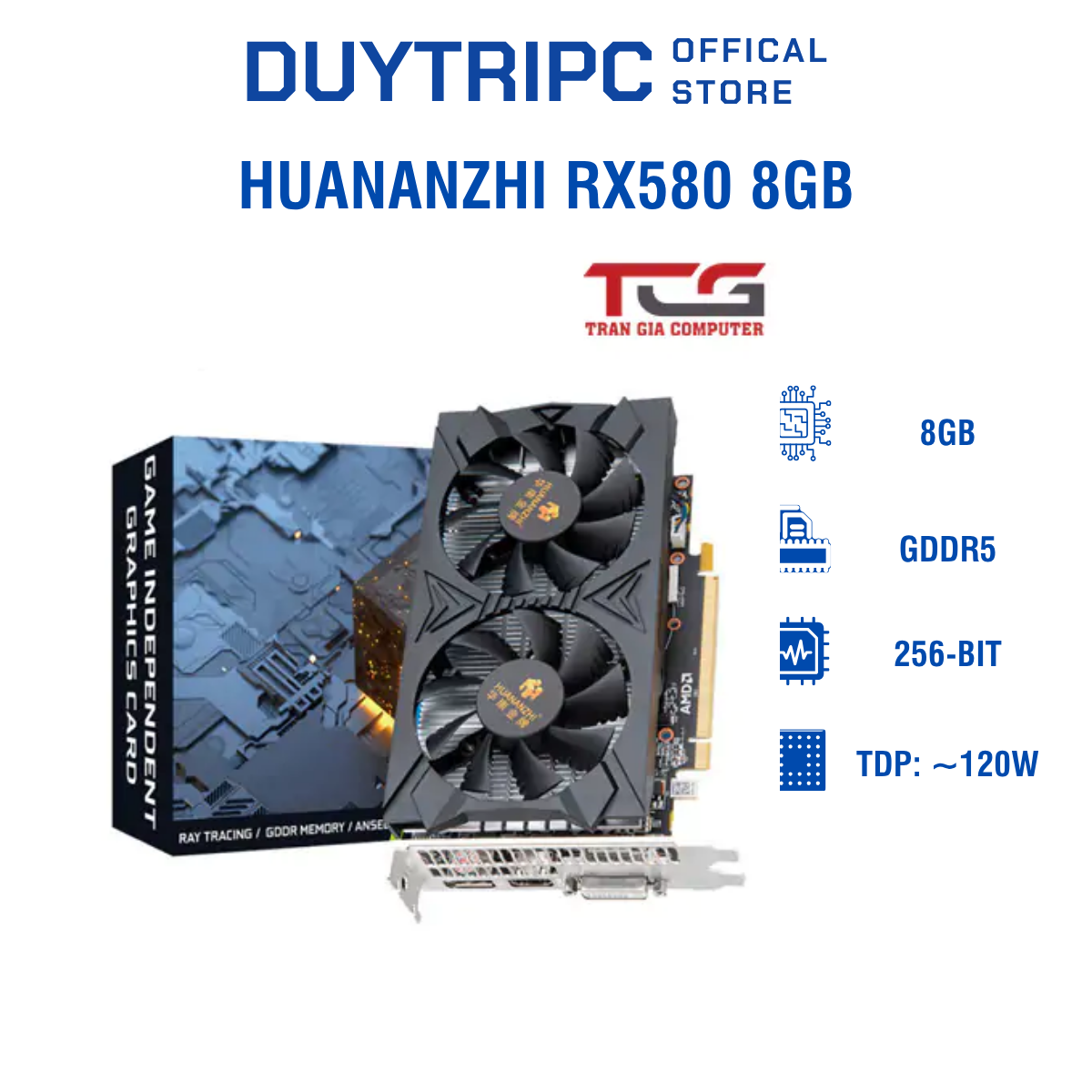 HUANANZHI RX580 2048SP 8GB